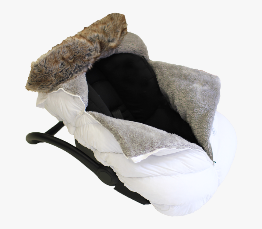M Enfant Faux Fur Cocoon Black - 7 Am Cocoon White, HD Png Download