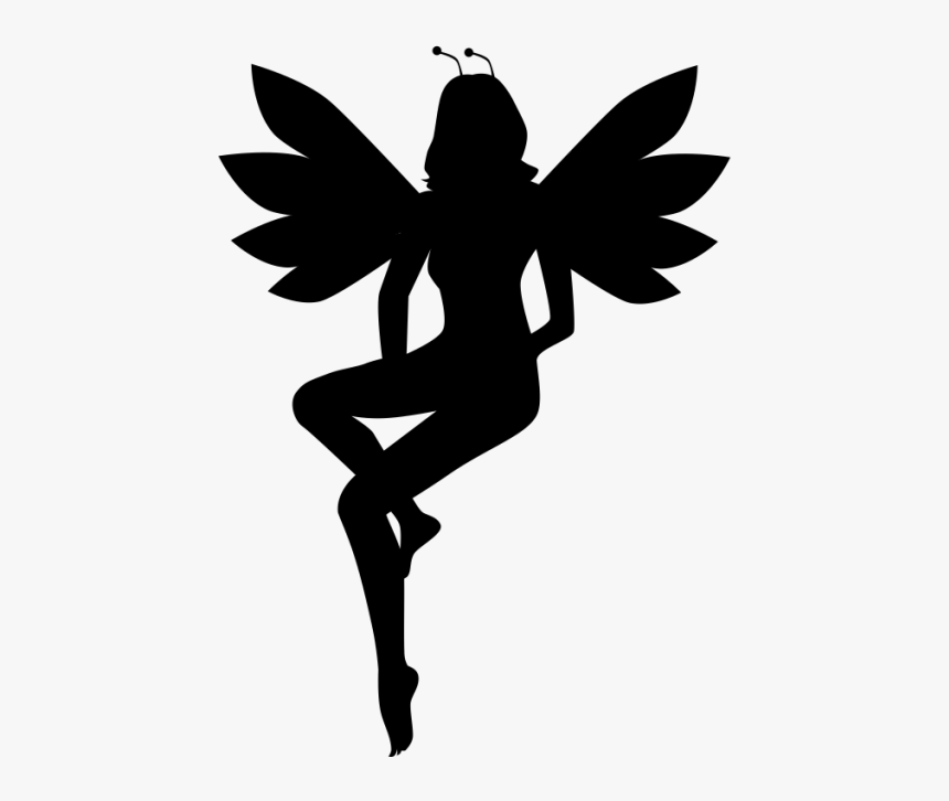 Peeter Paan Silhouette Fairy - Fairy Vector Free, HD Png Download