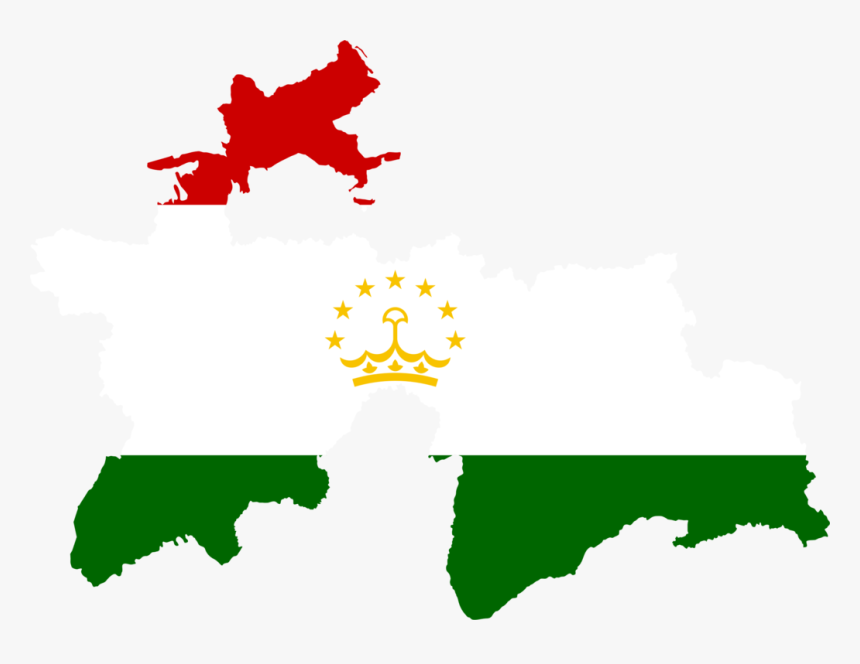 Flag,tajikistan,flag Of Tajikistan - Tajikistan Map With Flag, HD Png Download