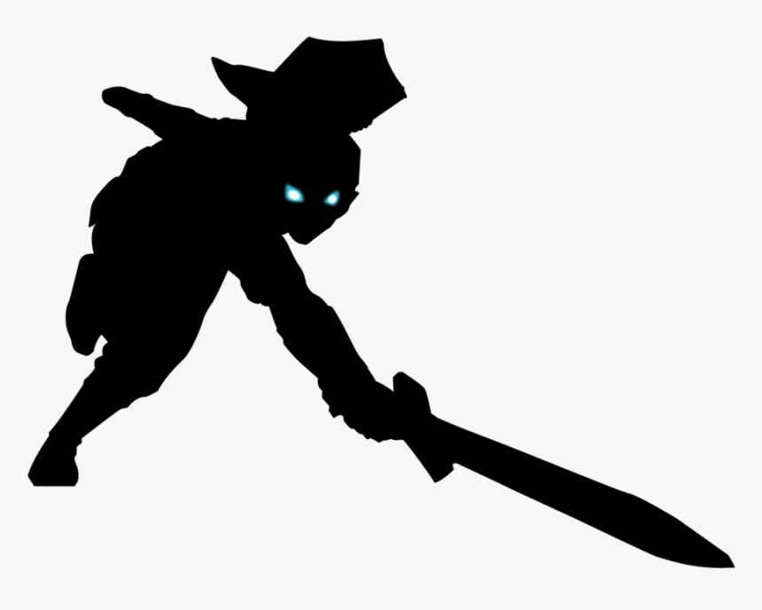Clipart Sword Silhouette - Legend Of Zelda Silhouette, HD Png Download