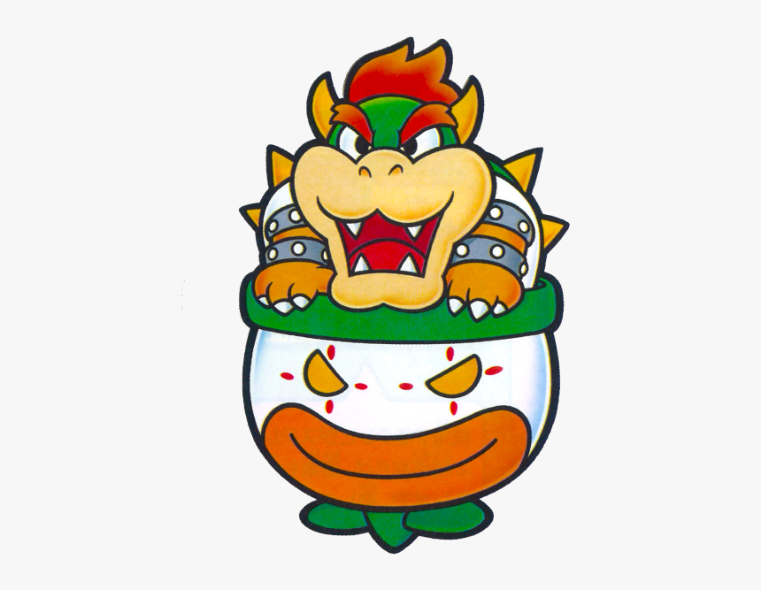 Paper Bowser Clown Car, HD Png Download