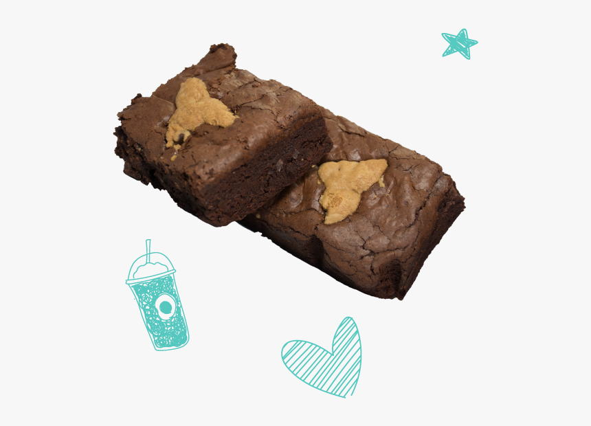 Brookies With Cute Doodles - Chocolate, HD Png Download