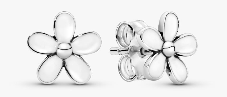 Pandora - Title - Tag - Pandora Flower Stud Earrings, HD Png Download