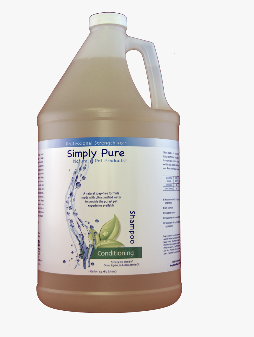Simply Pure Pet Conditioning Shampoo With Vitamin E - Plastic Bottle, HD Png Download