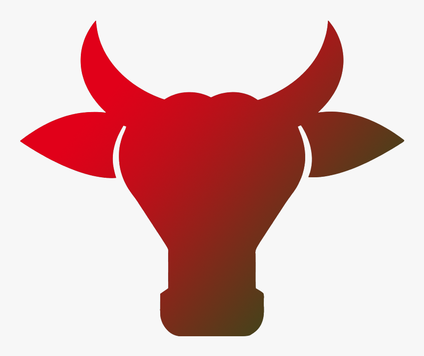 Bulls Png Clipart - Cow Face Silhouette Png, Transparent Png