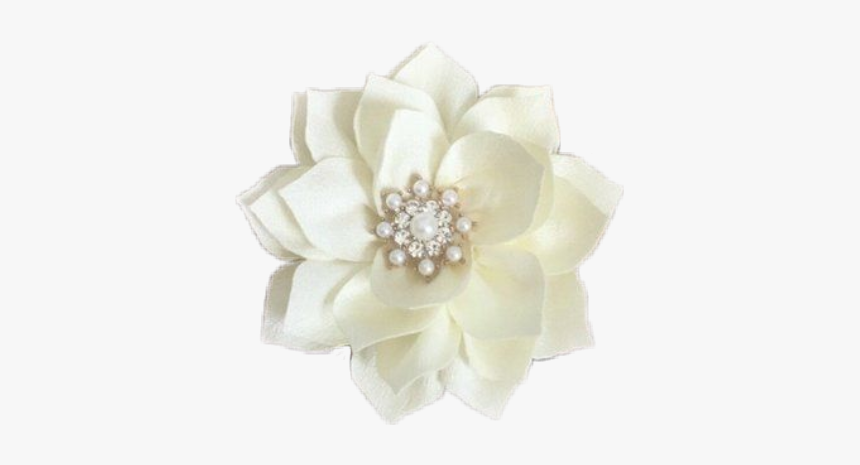 #flowers #flower #embellishments #embellishment #white - Artificial Flower, HD Png Download