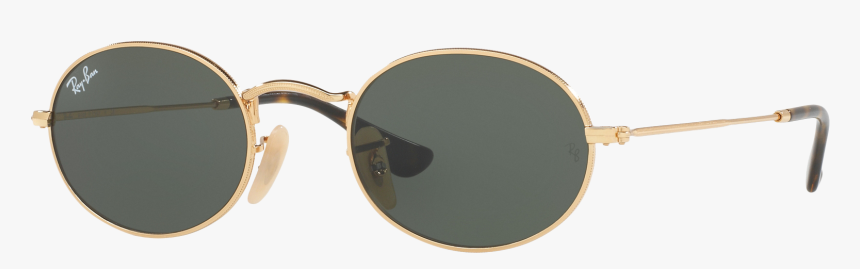 Ray-ban Rb3547n Oval Sunglasses - Ray Ban Round Titanium, HD Png Download