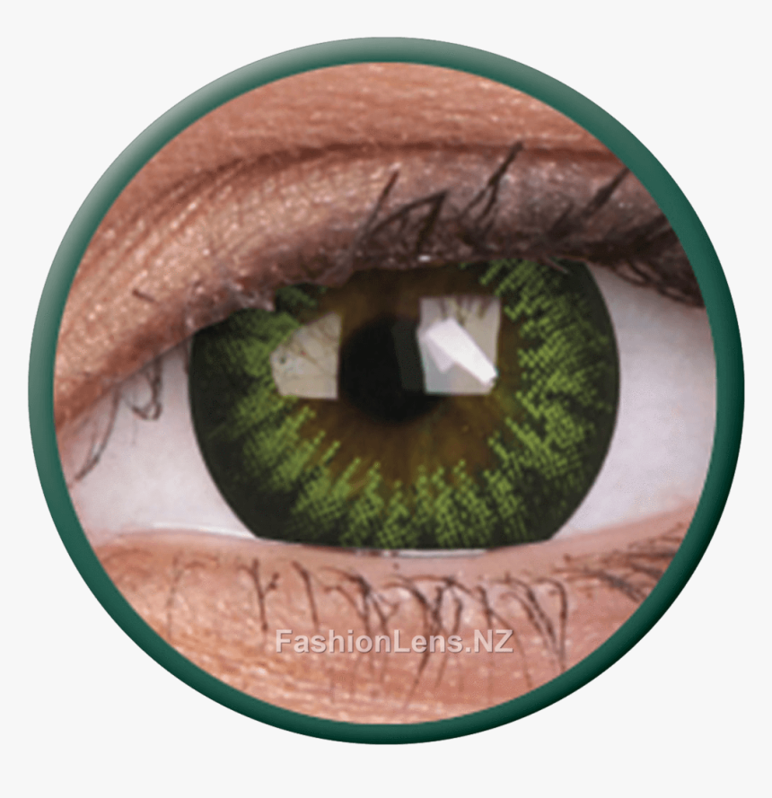 Big Eyes Party Green Colourvue Contact Lenses , Png - Contact Lenses, Transparent Png