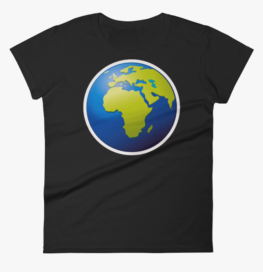 Globe Emoji Png - T-shirt, Transparent Png