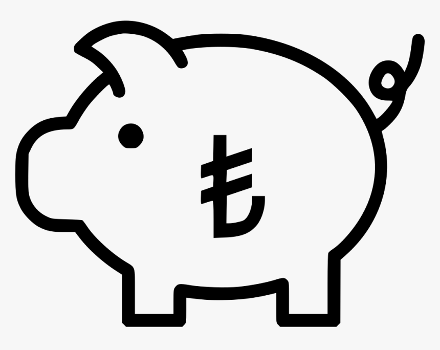 Piggy Bank Secure Savings - Euro Money Icon Png, Transparent Png