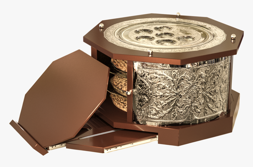 3 Tier Mahogany Silver Plated Kaarah With Retractable - Strap, HD Png Download