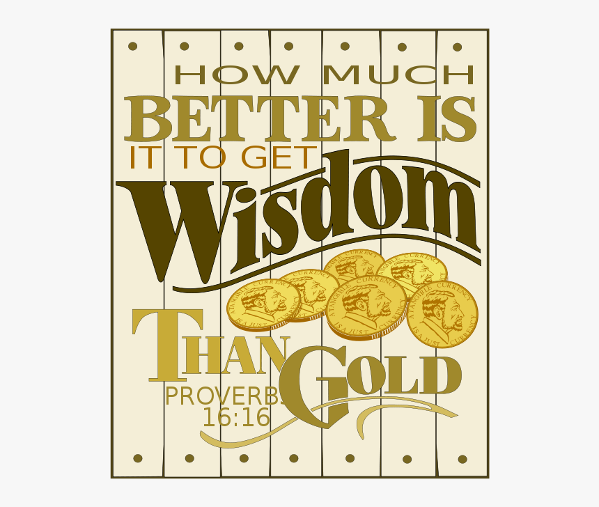 Free Wisdom Proverbs 16 For Plotters - Proverbs Clipart, HD Png Download