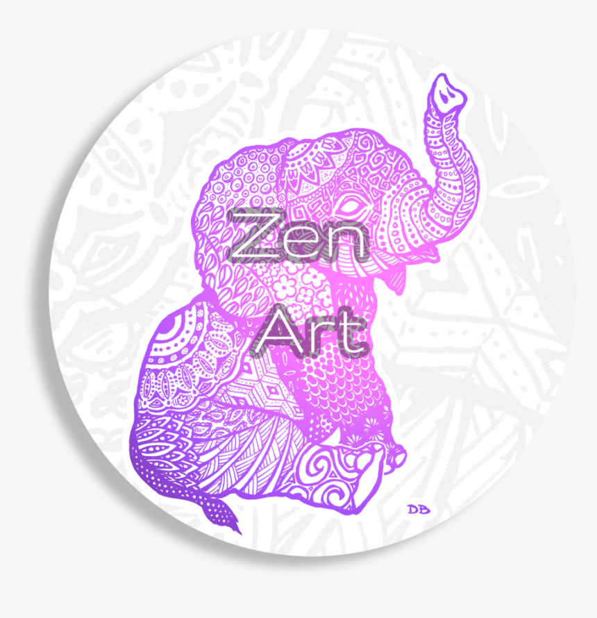 Zen Art Button 3, HD Png Download