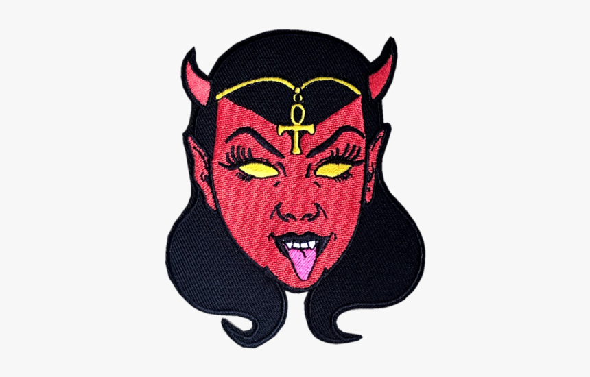 Devil Girl Patch - Illustration, HD Png Download