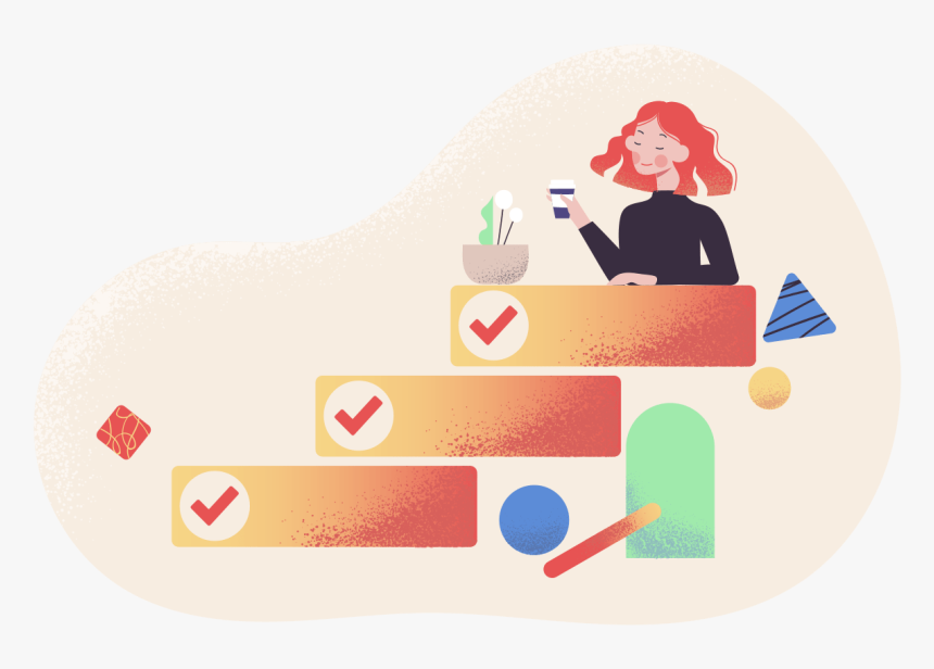 Ouch Illustrations - Website Hero Section, HD Png Download