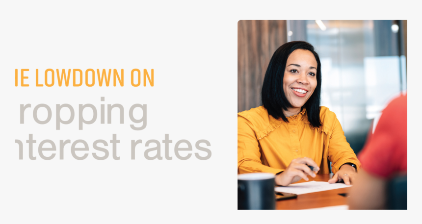 The Lowdown On Dropping Interest Rates - First Data International, HD Png Download