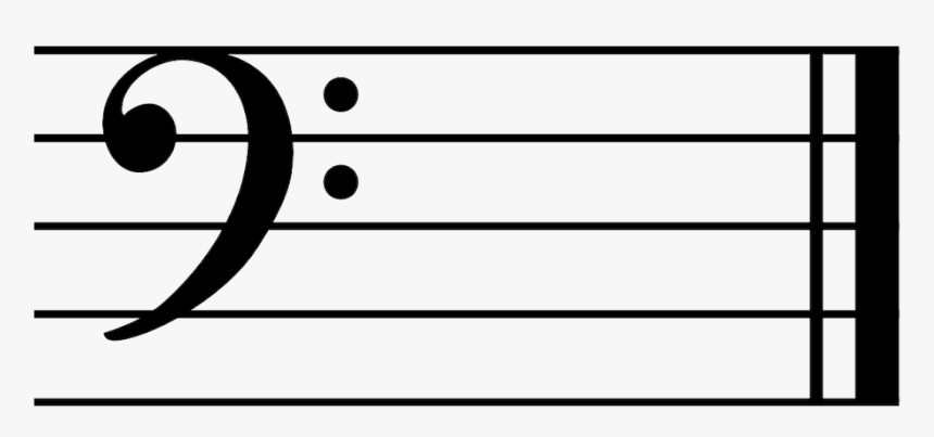 Treble Clef Staff Png - Bass Clef Ledger Line, Transparent Png