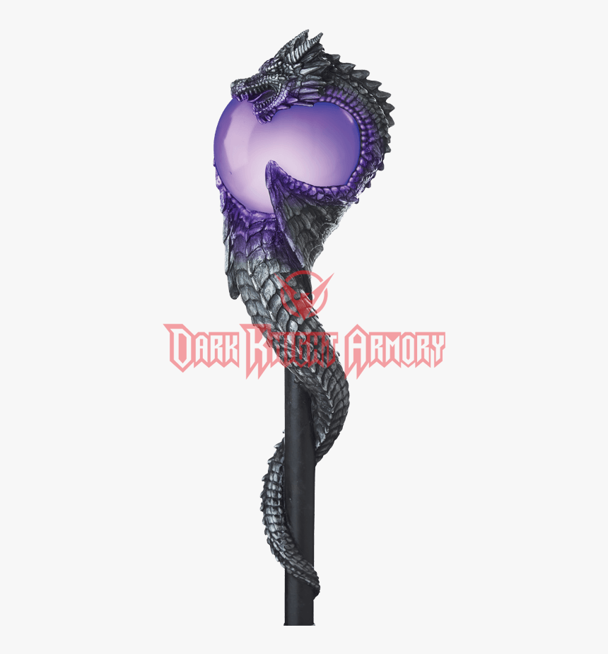 Wizard Dragon Orb Costume Staff - Spirit Halloween Dragon Staff, HD Png Download
