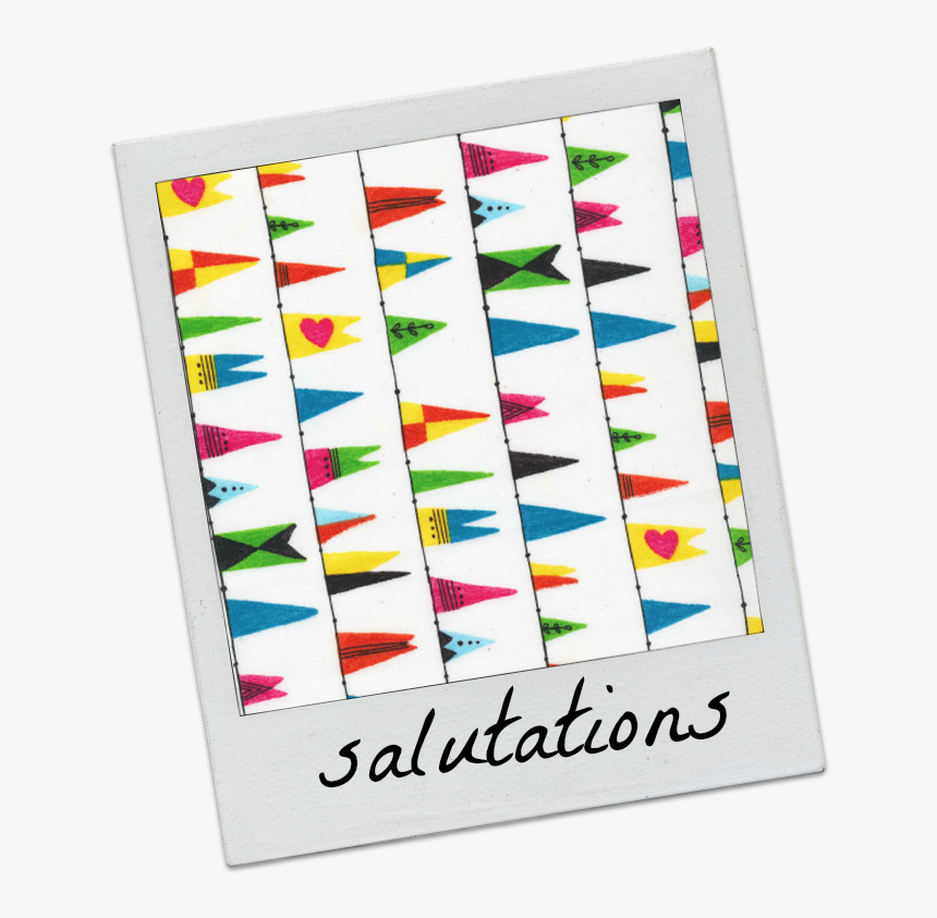 Organic Cotton Salutations Bunting / Pennant / Flag - Paper, HD Png Download