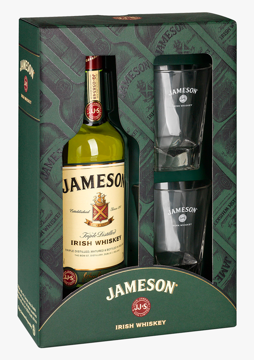Jameson 0,7l 2 Skleničky - Jameson Irish Whiskey, HD Png Download