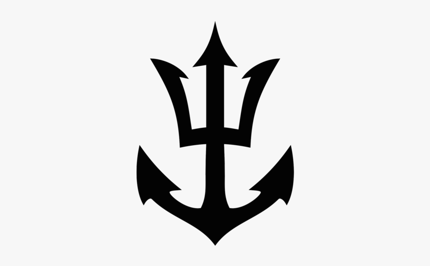 White And Black Trident, HD Png Download