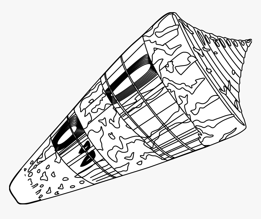 Seashell Graphics - Clipart Best - Technical Drawing, HD Png Download