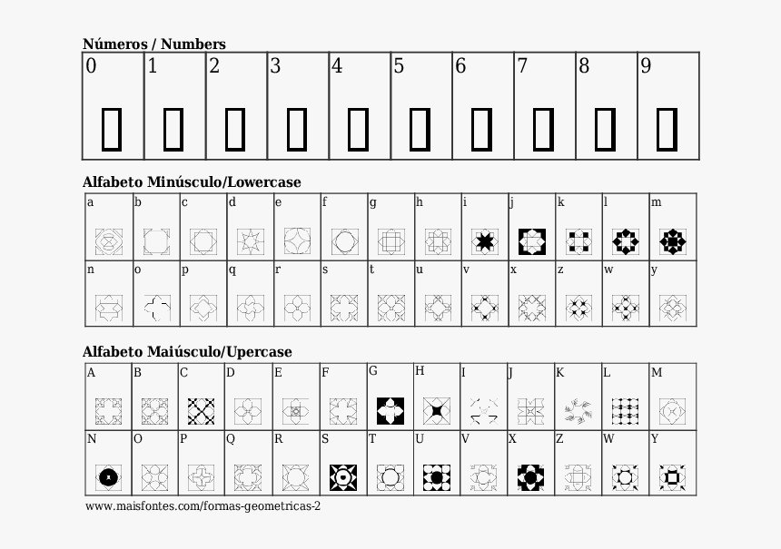 Font Details Formas Geometricas - Tipo De Letra Autumn Chant, HD Png Download