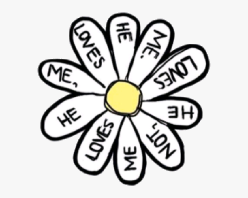#tumblr #arcoiris #tumblrarts #flor #margarita #cool - Petals Falling He Loves Me He Loves Me Not, HD Png Download