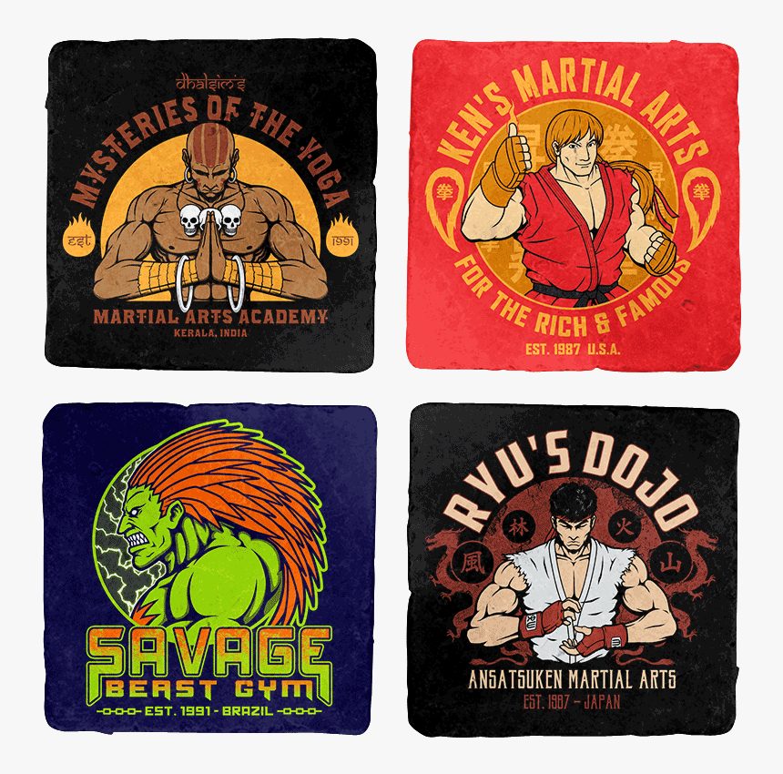 Street Fighter Coaster - Street Fighter Ryu Dojo, HD Png Download