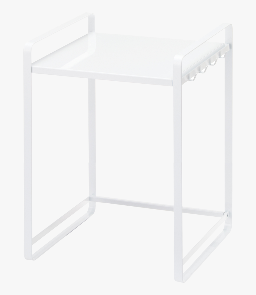Yamazaki S Tall Organizing Rack With Hooks In White - Coffee Table, HD Png Download