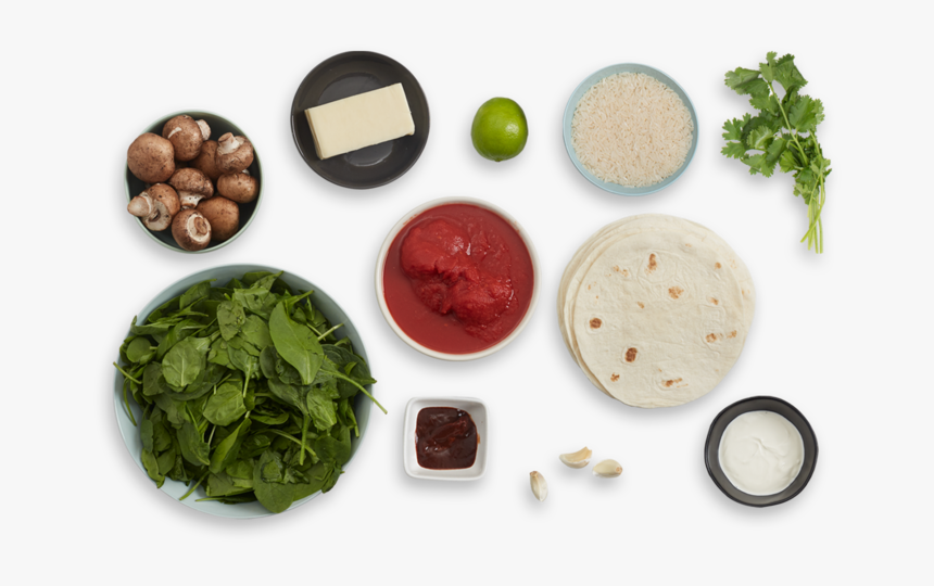 Chipotle-spiced Enchiladas With Mushrooms & Lime Sour - Superfood, HD Png Download