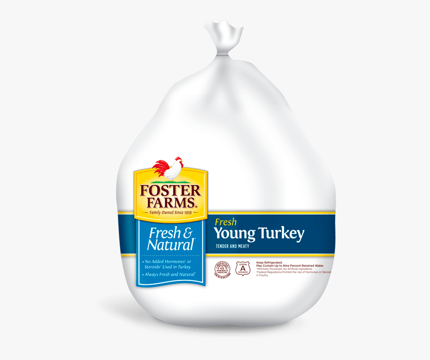 Young Whole Turkey - Foster Farms Turkey Thanksgiving, HD Png Download