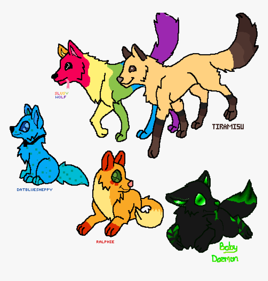 Wolves Life 3 Art Clipart , Png Download - Wolf Pixel Art, Transparent Png