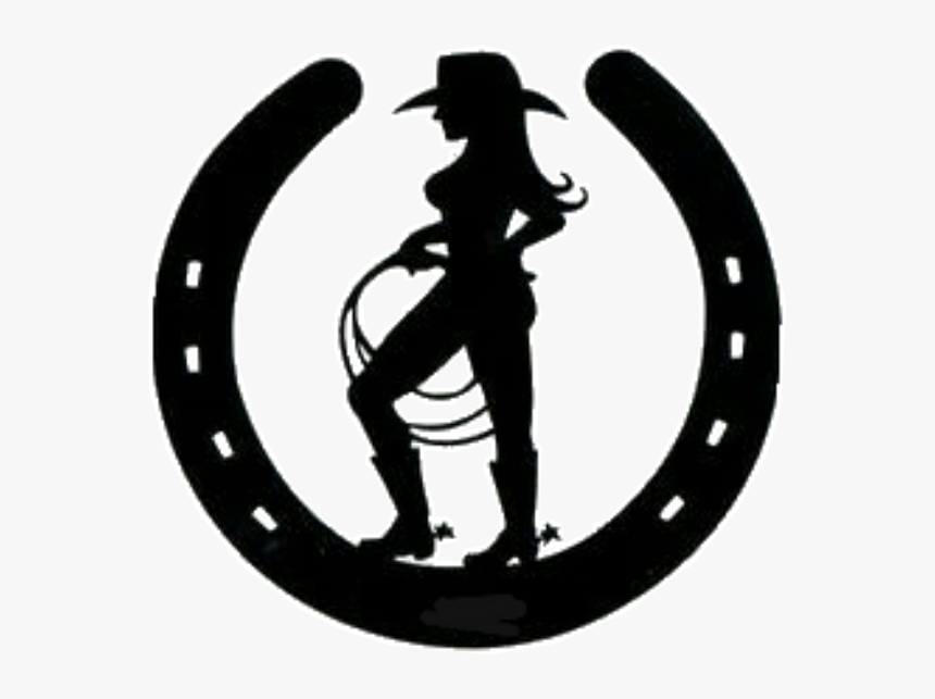 Transparent Country Girl Clipart - Cowgirl Horseshoe, HD Png Download