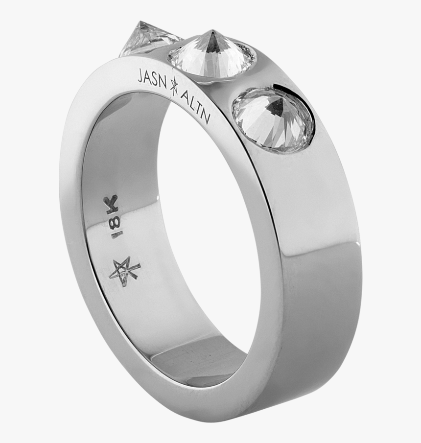 Amor Fati 3 Inverted Wide Diamond Band - Pre-engagement Ring, HD Png Download