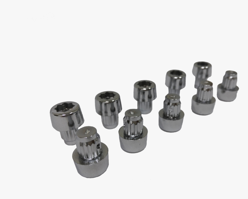 10 Pack Of Chrome Socket Head Rivet Inserts 
 Class - Socket Wrench, HD Png Download