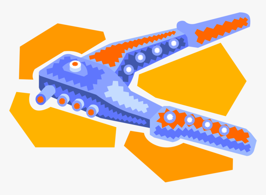 Vector Illustration Of Riveter Rivet Gun Tool With, HD Png Download