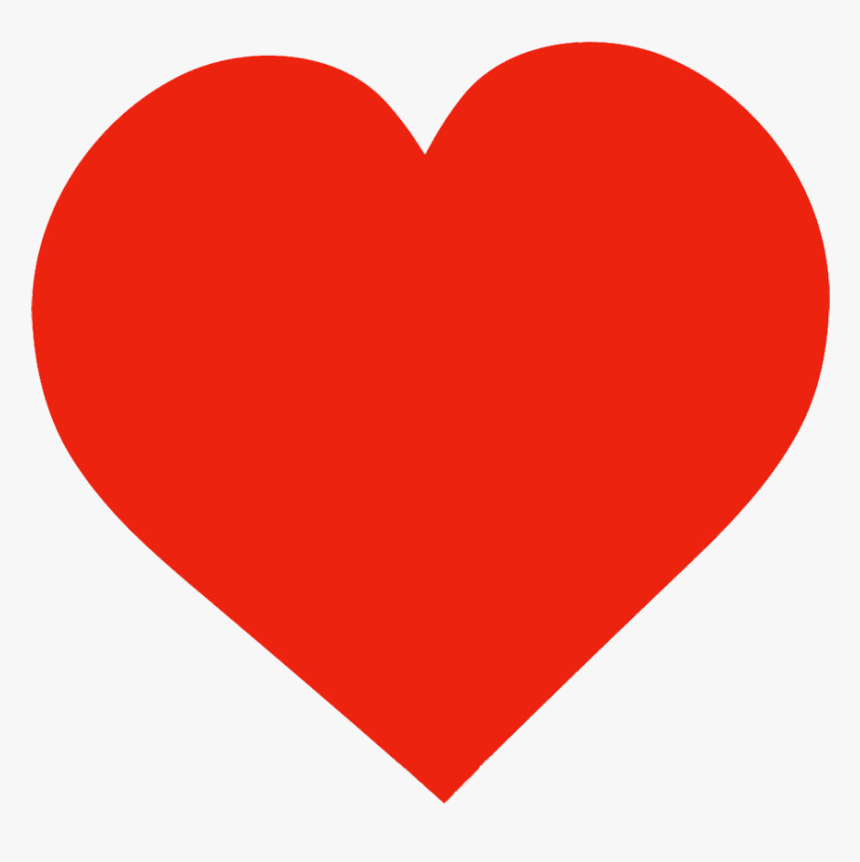 Big Red Heart Template For Valentine S Day - Heart Icon, HD Png Download