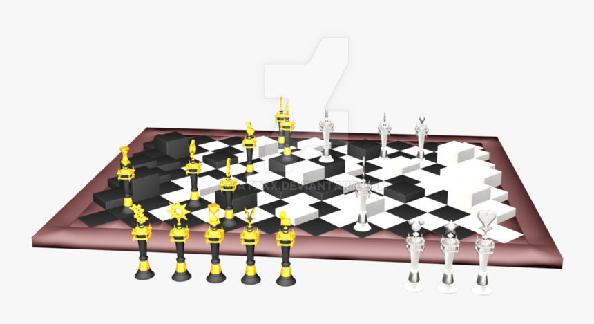 Kingdom Recreation Chessboard Game Chess Hearts Iii - Kingdom Hearts Board Game, HD Png Download
