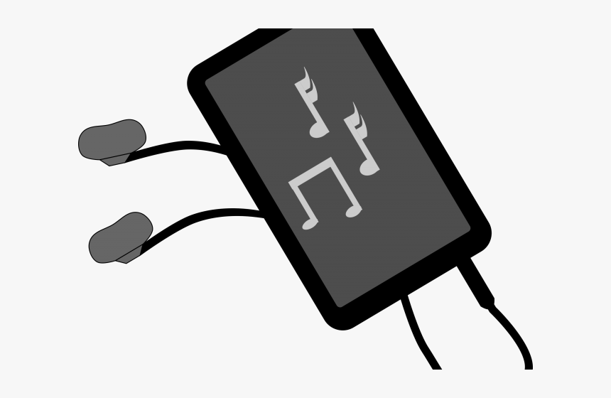 Headphones Clipart Musical - Headphones And Ipod Clipart, HD Png Download