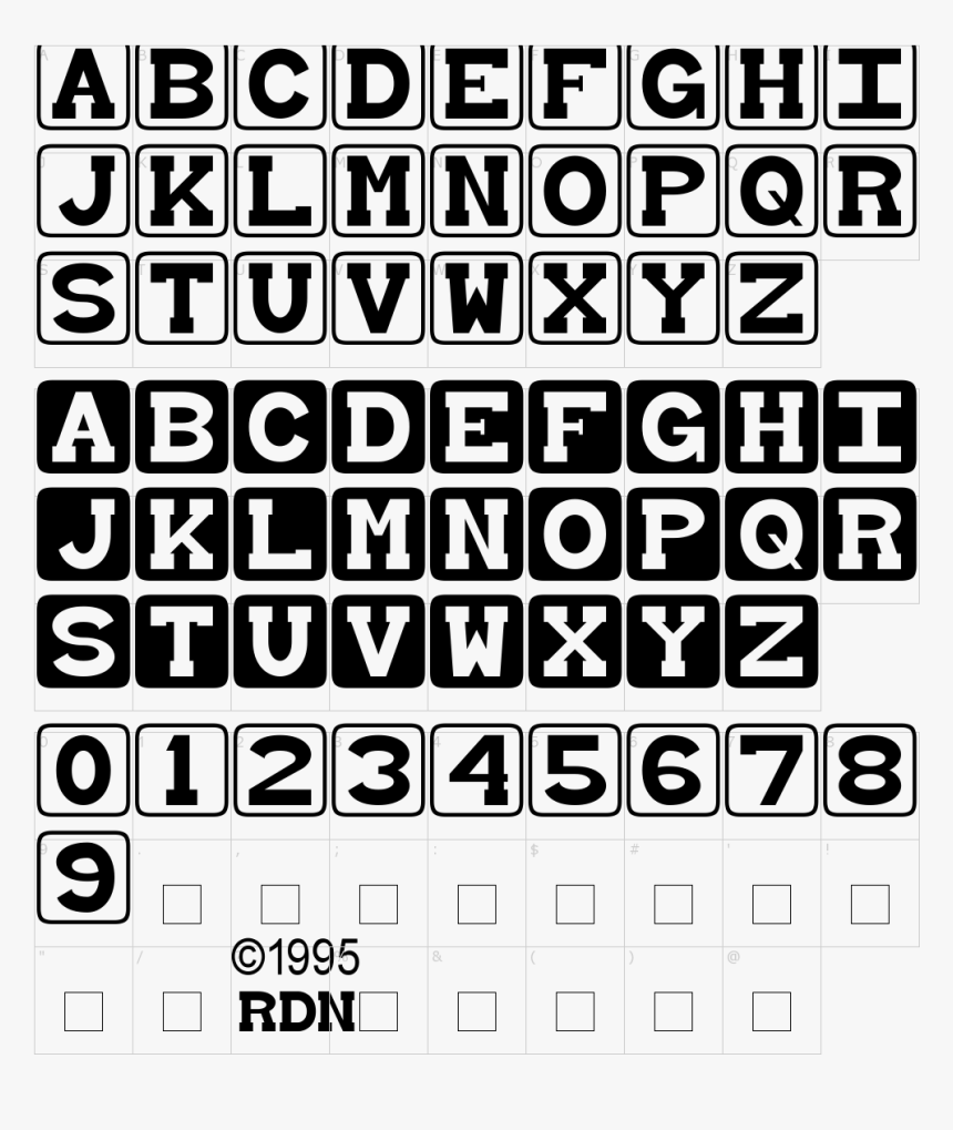 Baby Block Font, HD Png Download