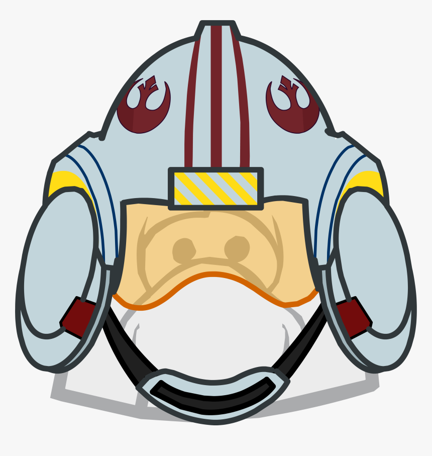 X-wing Helmet Clothing Icon Id - Club Penguin Helmets, HD Png Download