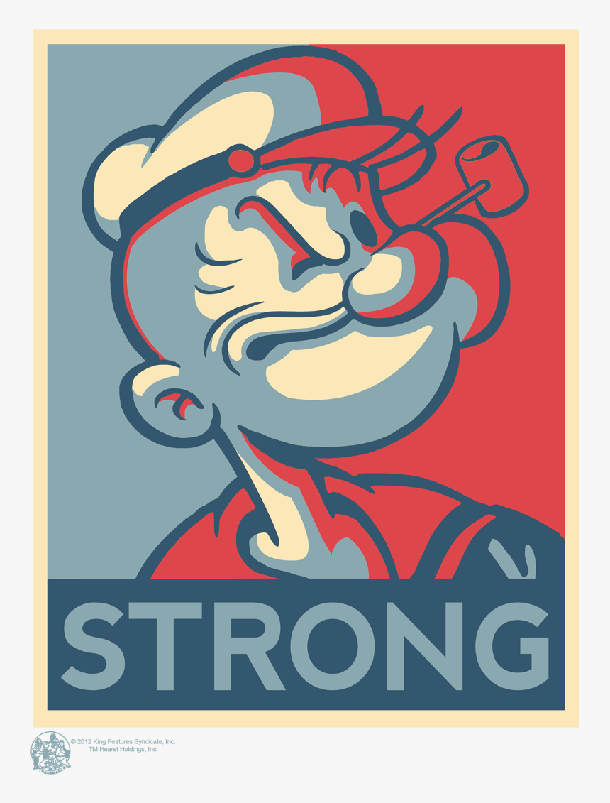 Popeye Strong Pullover Hoodie - T-shirt, HD Png Download