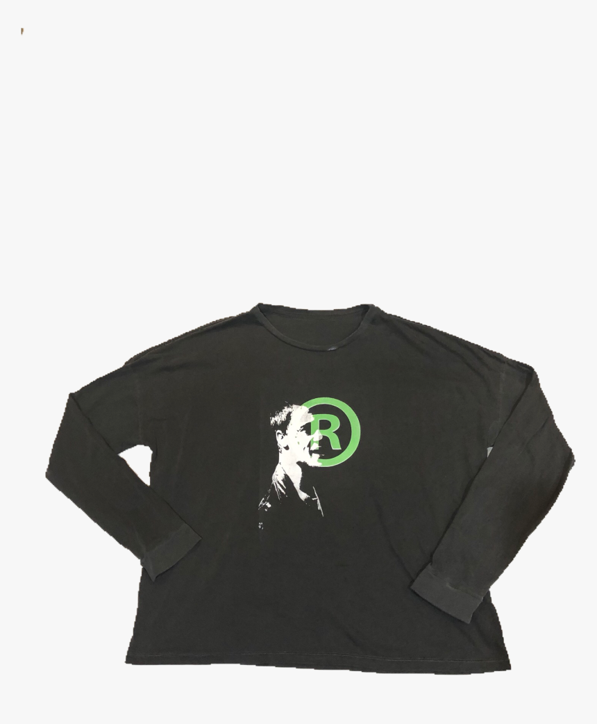 Brad Pitt Green/white 1/1 - Long-sleeved T-shirt, HD Png Download