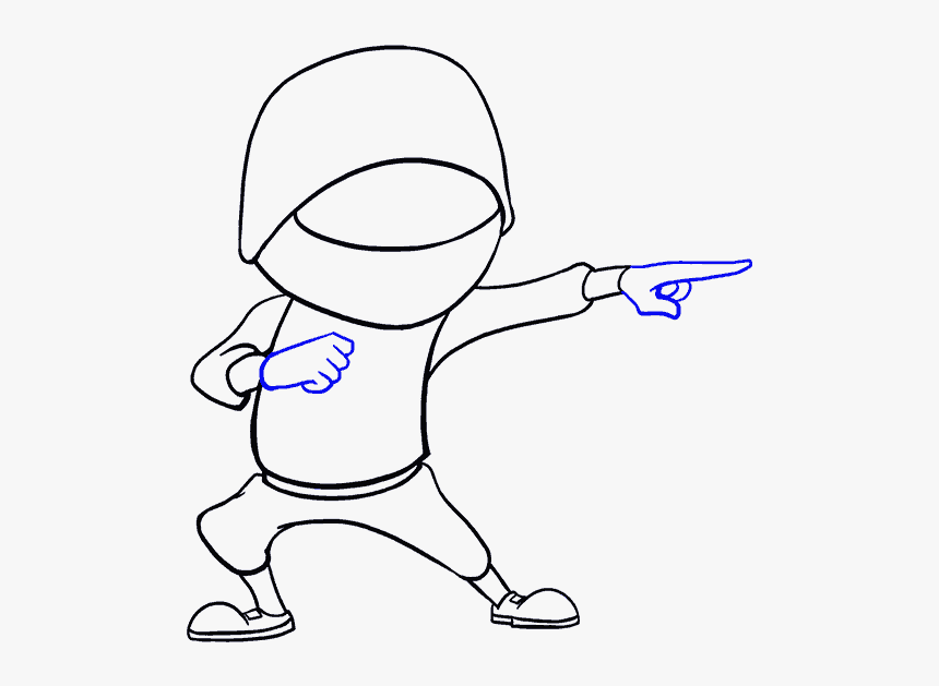 How To Draw Cartoon Ninja - Easy Ninja Cartoon Drawing, HD Png Download