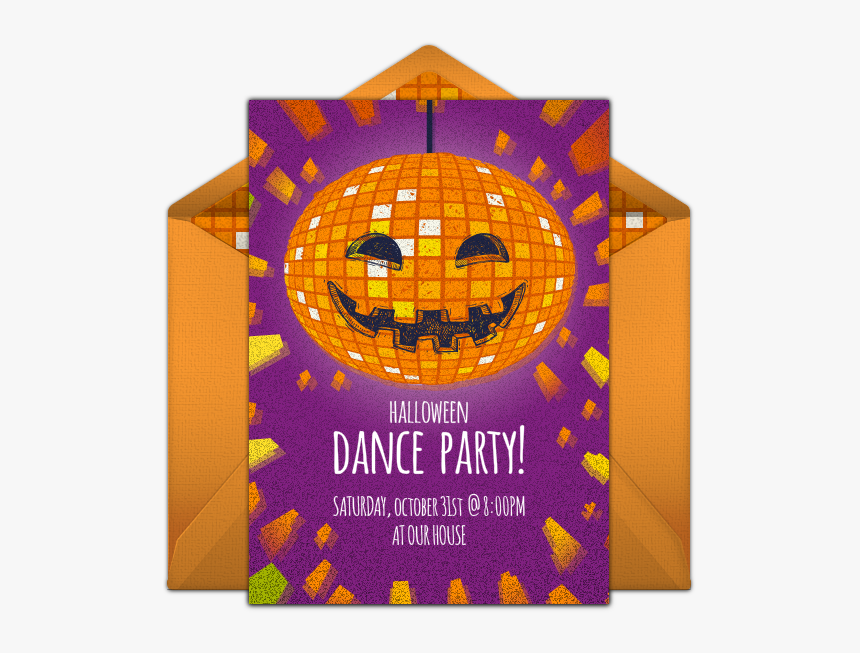 Halloween Dance Party Invitation, HD Png Download