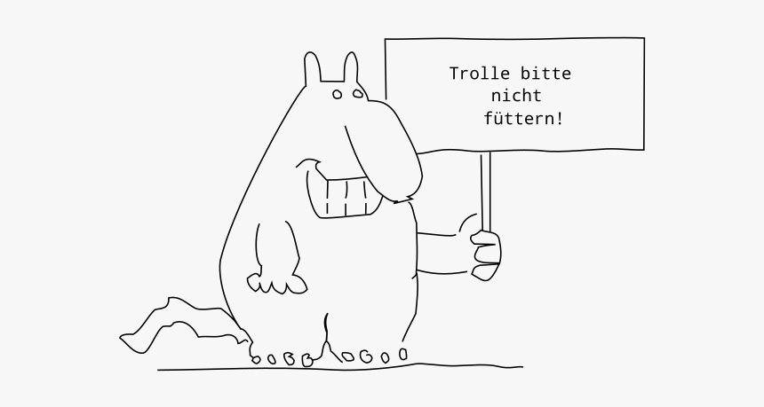 Troll Nicht Fuettern - Scalable Vector Graphics, HD Png Download