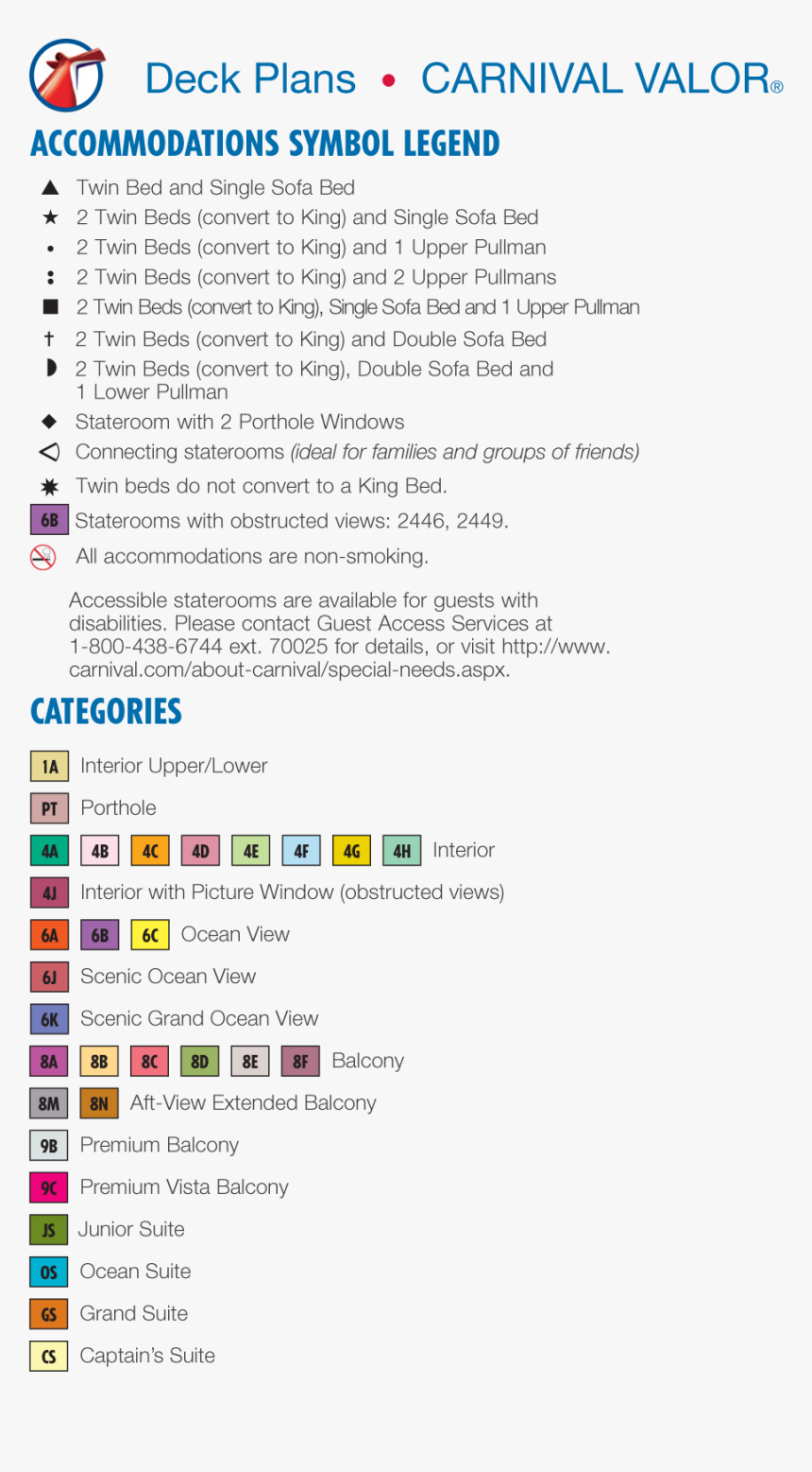 Deck Plan Carnival Ecstacy Ship, HD Png Download