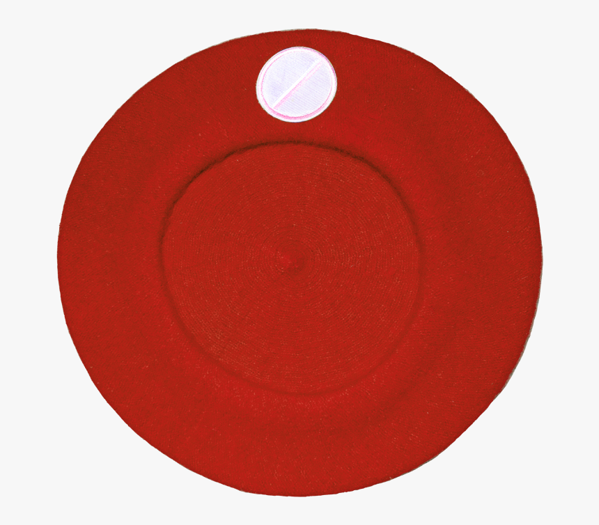 Flat Pill Beret In Red - Circle, HD Png Download