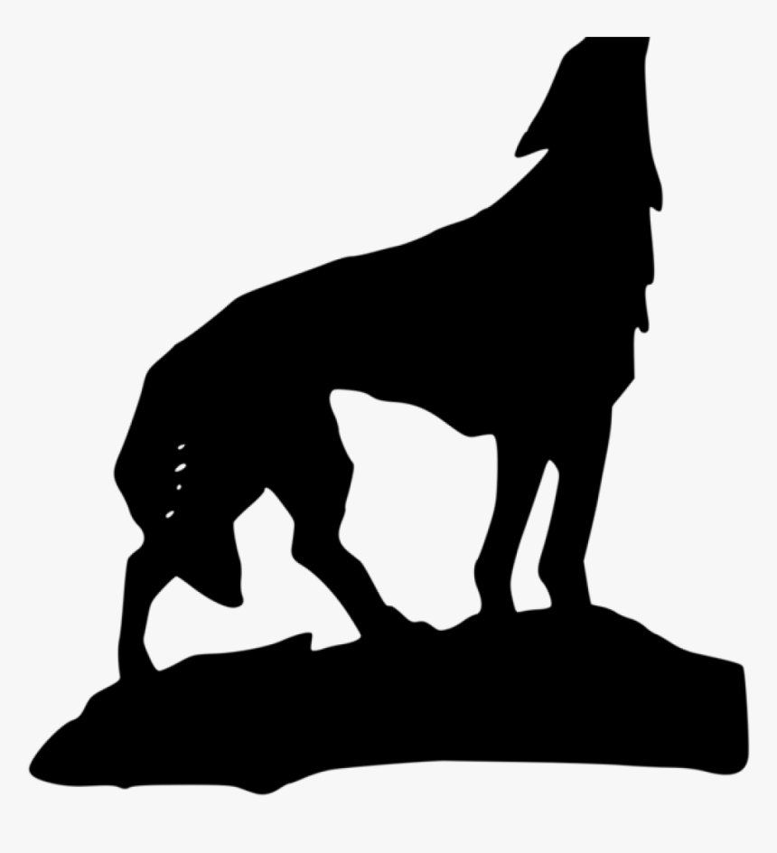 Wolf Howling Clipart Wolf Howling Clipart Howling Wolf - Transparent Png Wolf Howling Silhouette, Png Download